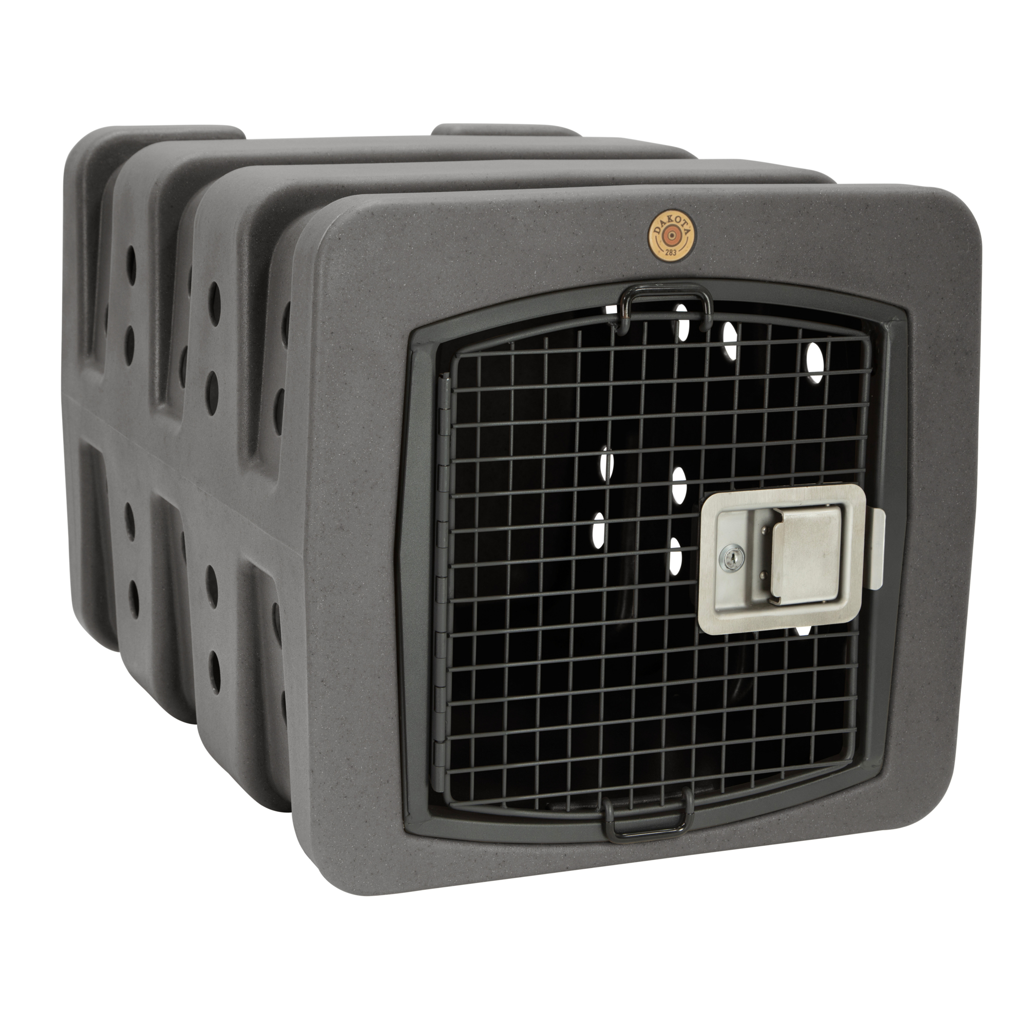 Dakota 283 T1 Kennel — Dark Granite, Compact, Lightweight, Rear Handle, Model# T1-DAR